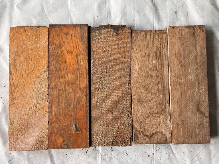 🌿 O258 — Reclaimed Oak Parquet Flooring (25 × 8 cm) @wood_job_uk