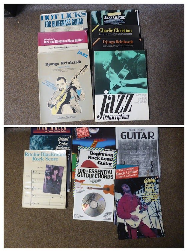  Guitar Music Books Rock, Jazz, Guitar 2 Lots £10-£15 each VGC !Bargain!