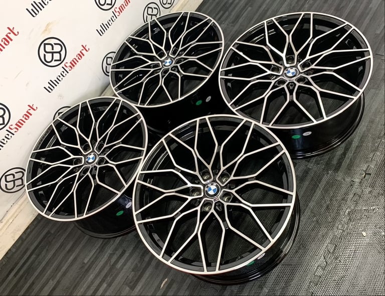 NEW 19" 20"  BMW COMPETITION V2 STYLE ALLOYS - 5x112 - 5x120 - GLOSS BLACK DIAMOND CUT
