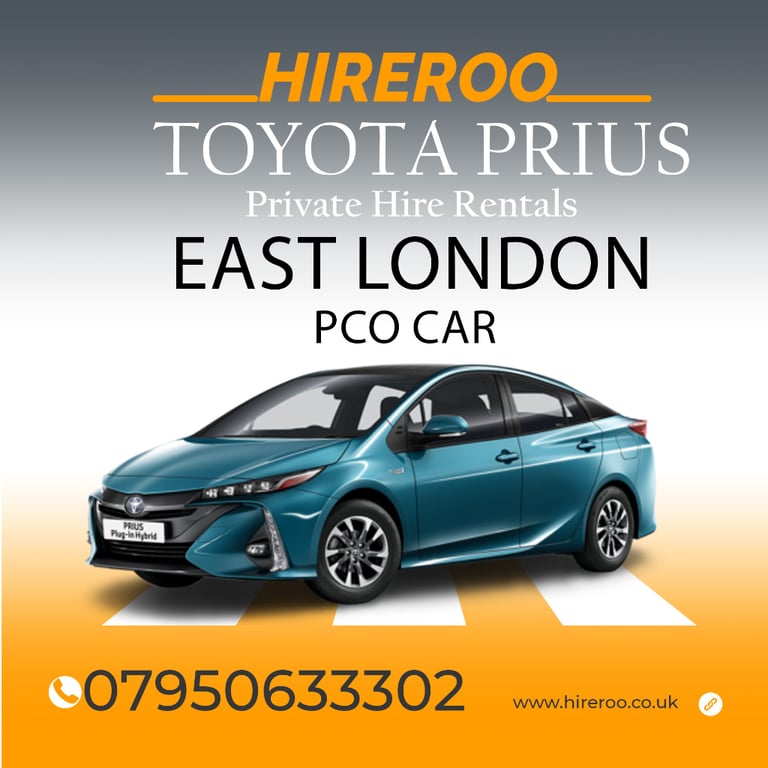 PCO Cars - Taxi Rentals - Toyota Prius Hire - Private Hire - Toyota Prius Rentals - Uber cars
