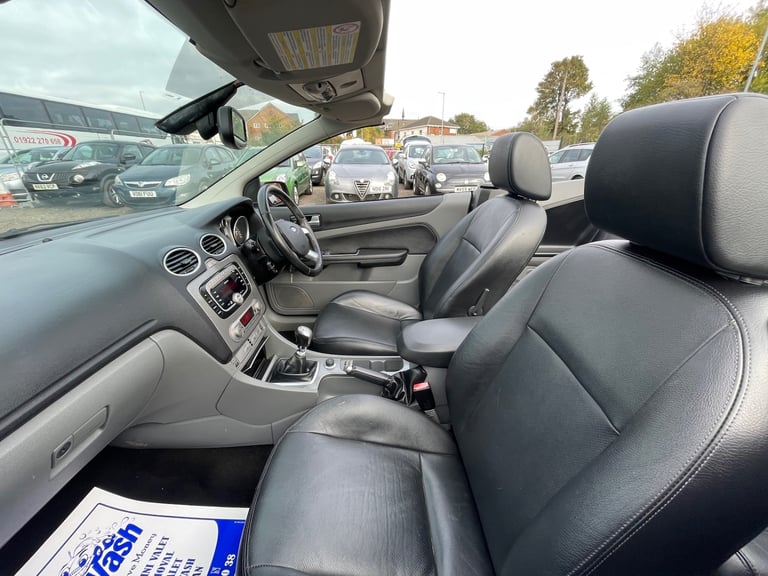 FORD FOCUS CONVERTIBLE CC CC3 + FULL LEATHERS + LONG MOT + LOW 54K MILES * 