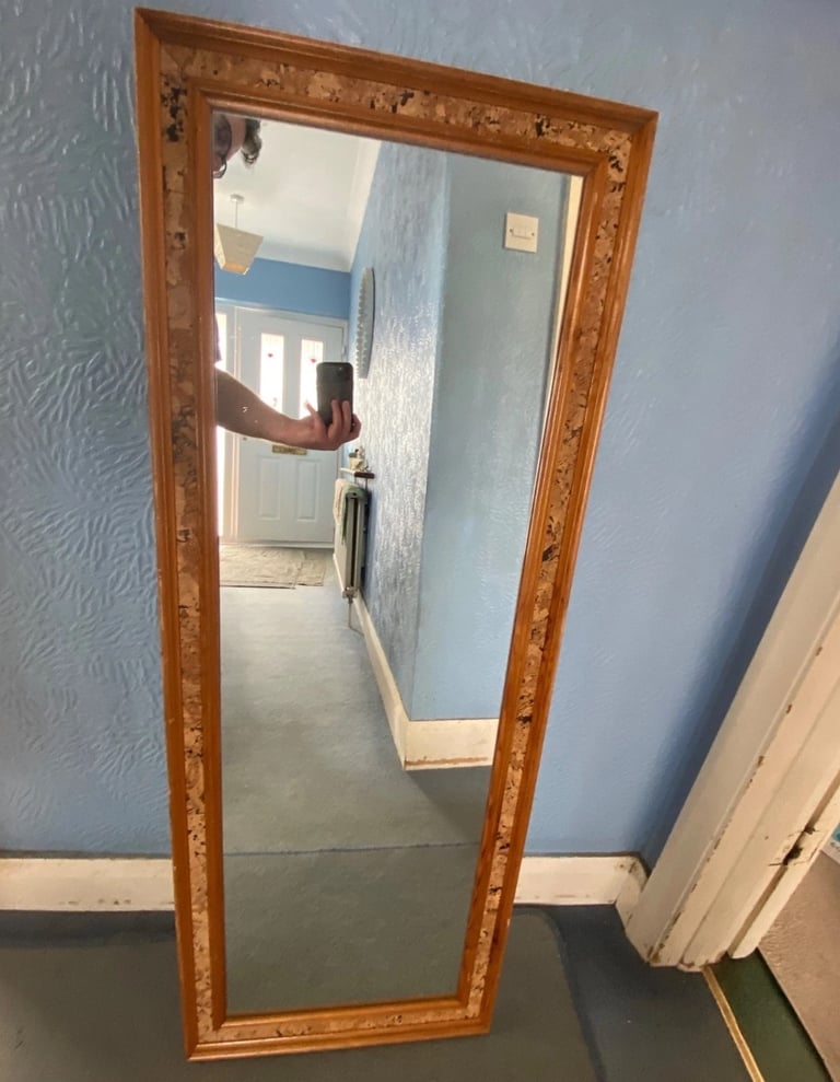 Vintage Pine Full Length Mirror