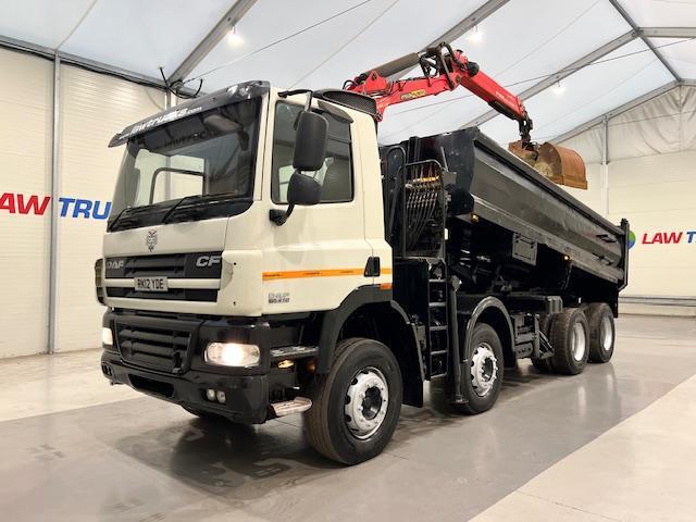 DAF CF85 410 8x4 Day Cab Steel Tipper Grab
