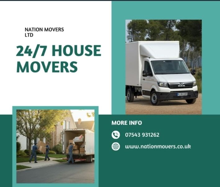 image for 24/7 Man with a Luton van hire house piano moving service rubbish removals 