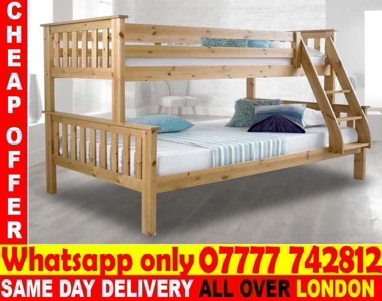  NEW SINGLE - DOUBLE - BUNK BED AND MATTRESS  (ZXC