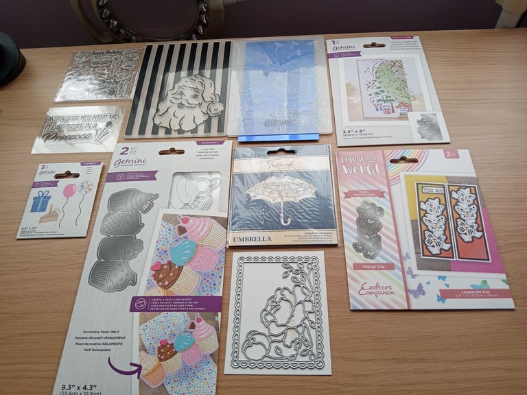 image for Dies, Stamps and Embossing Folders