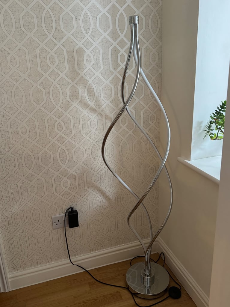 Silver LED floor light/ lamp