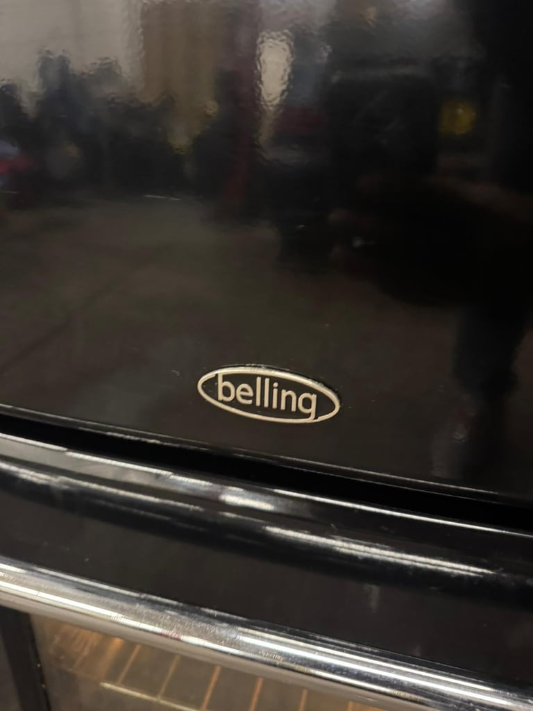 Black Belling Farmhouse 90e cm Range cooker comes with 3 months warranty, Ref:19596