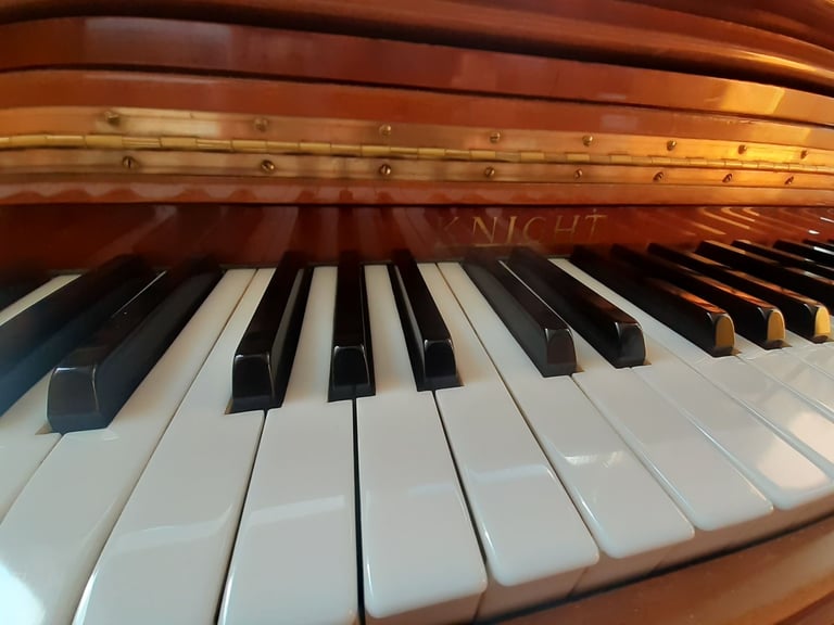 Knight K10 rare Chippendale Upright Piano beautiful *matching stool + free 1st tuning*
