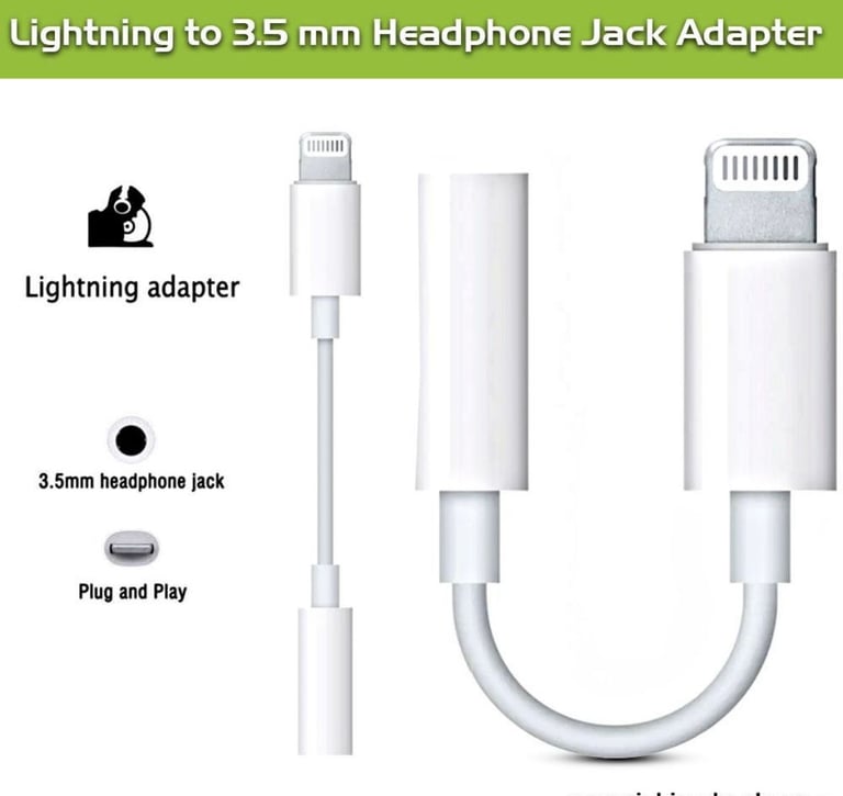 image for Apple Lightning to 3.5mm Headphone Jack Adaptor