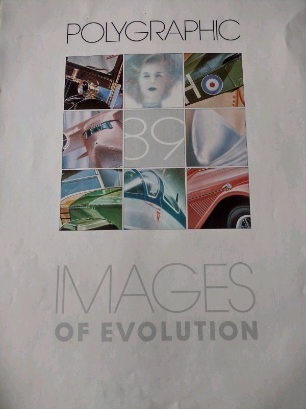image for Unused! Large Vintage 1989 Polygraphic Calendar, entitled Images of Evolution.