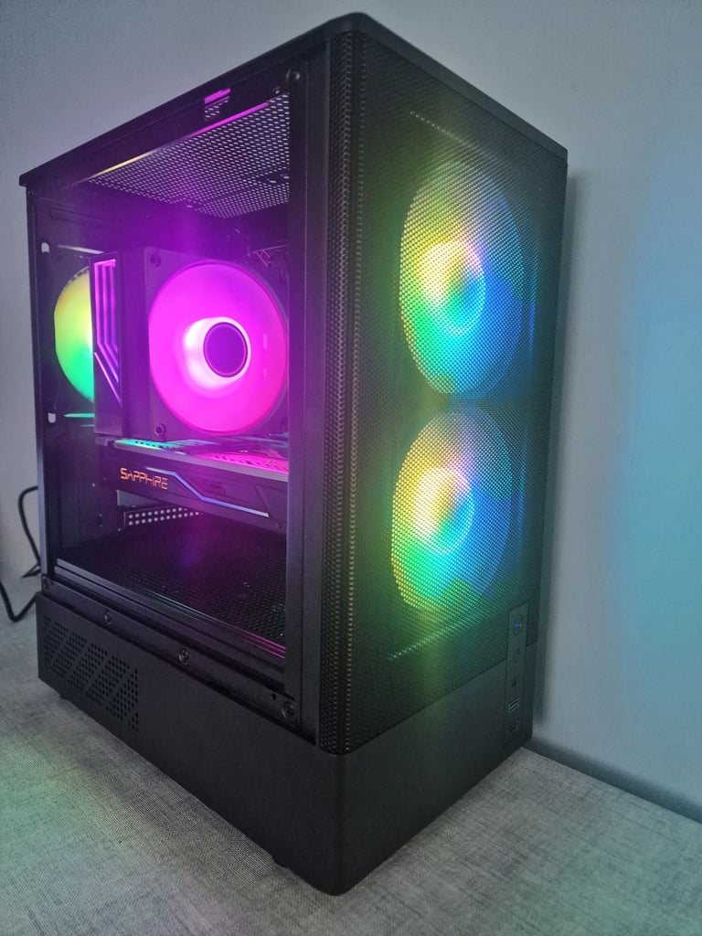 image for EA Sport Gaming PC - 10 Core - 32GB Ram - SSD/HDD - 8GB Graphics - RGB Lighting - Windows 11