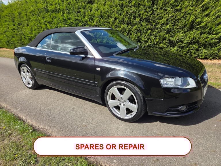 Cheap 2008 Audi A4 2.0 TDi S Line 2dr CONVERTIBLE Diesel Manual for sale in Polesworth, Warwickshire