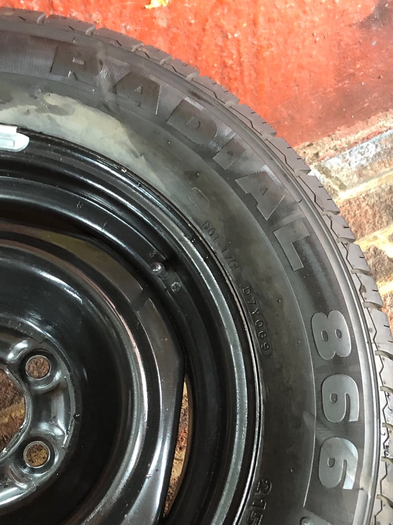 1 x 15” Spare Steel Wheel Ford Mustang Mopar Dodge Plymouth 215/65/15 Tyre