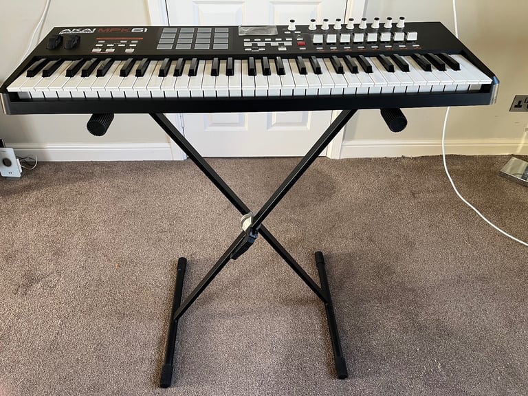 image for Akai MPK61 Midi Keyboard and Stand - Excellent Condition