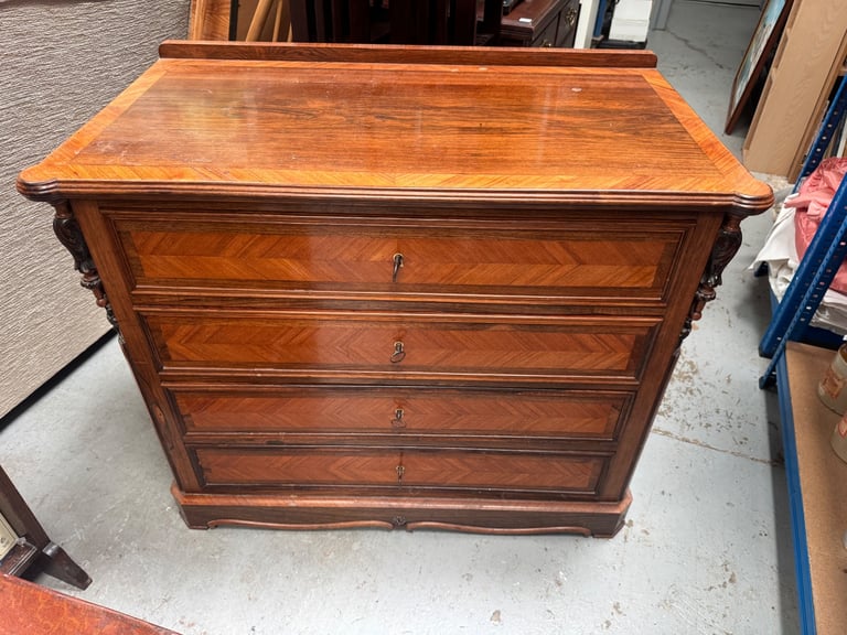 image for Antique Chest of draws possible Delivery 92 cm wide  51 cm deep 76 cm high