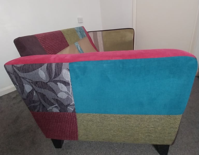 2Seater Sofa Pretty Patchwork Style RM9