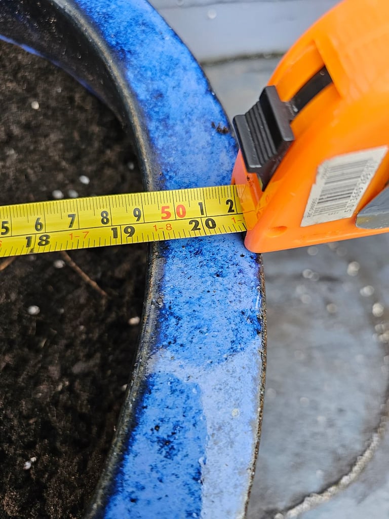 Extra Large Vibrant Blue Glazed Ceramic Pots