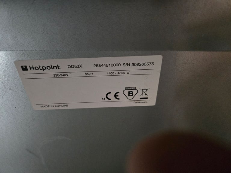 image for Hotpoint DD53X Integrated Double Oven 