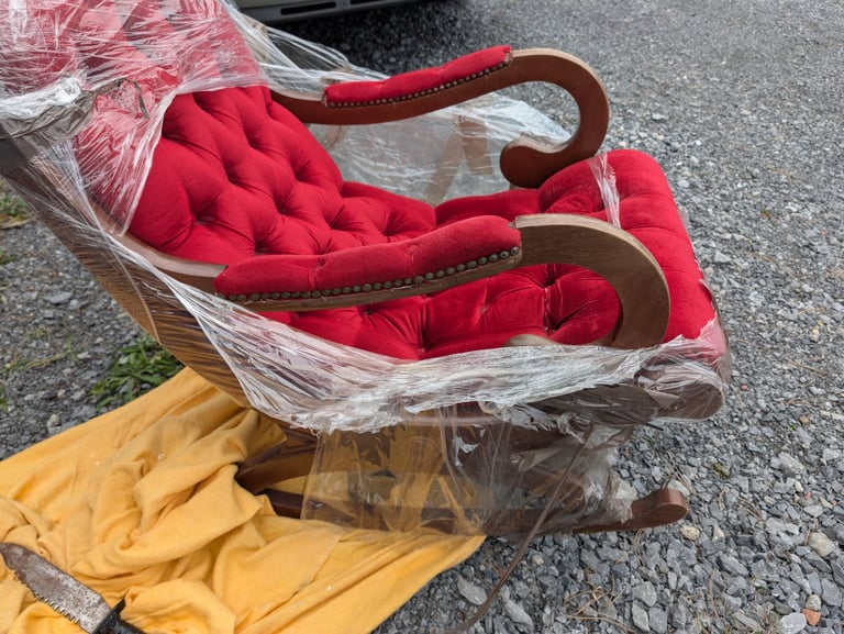 Old 1970s rocking chair