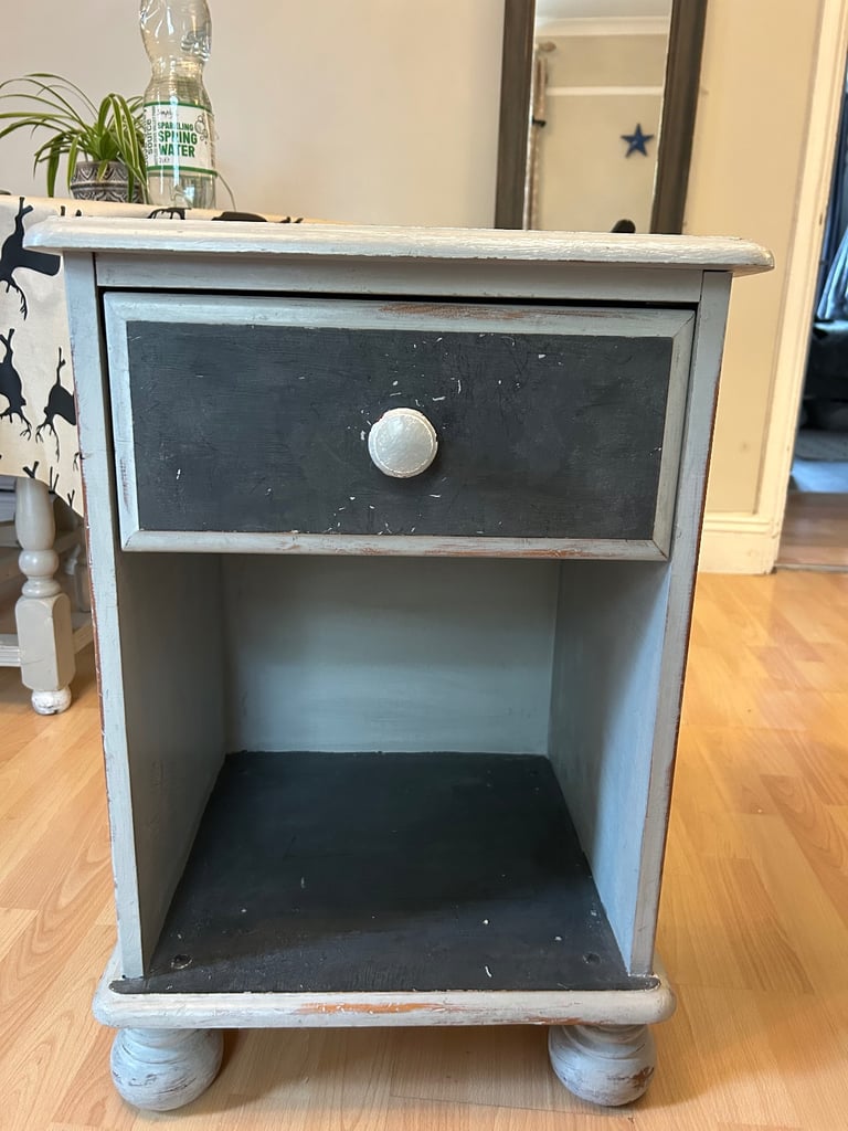 Solid wood beside table 