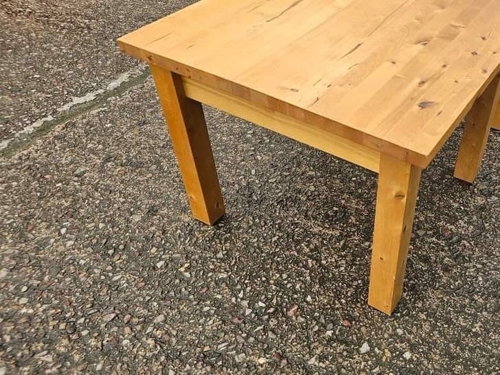 Solid pine side table 