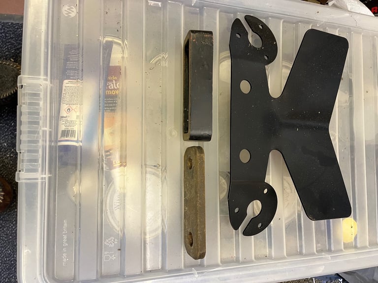 Bumper protector plate and spacers.