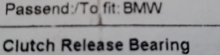 BMW Release bearing 
