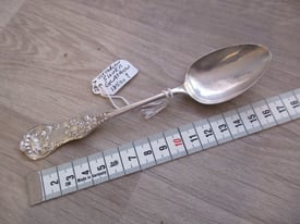 Antique Scottish Silver Spoon - Glasgow 1850's - Good Condition - Buyer To Collect