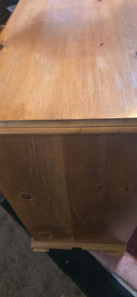 Wax Pine Five Drawer Chest