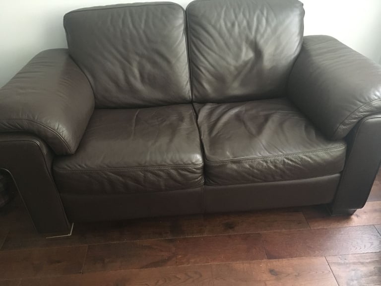 Leather 2 Seater Sofa - used