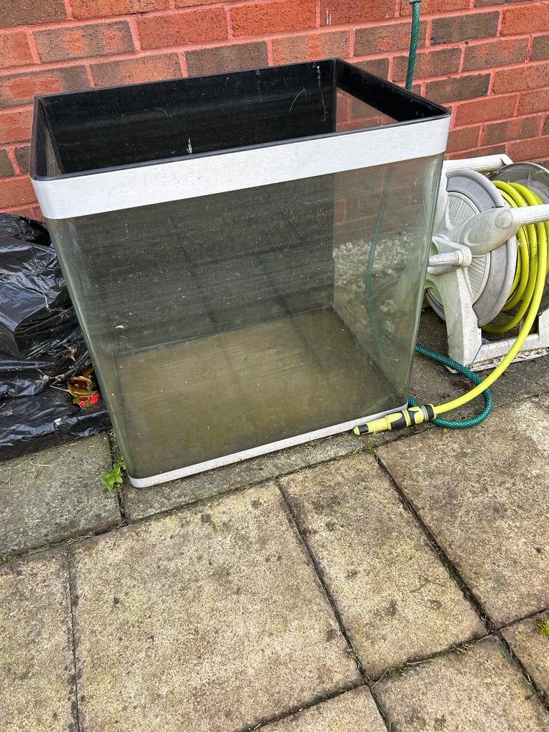 Fish tank with brown unit