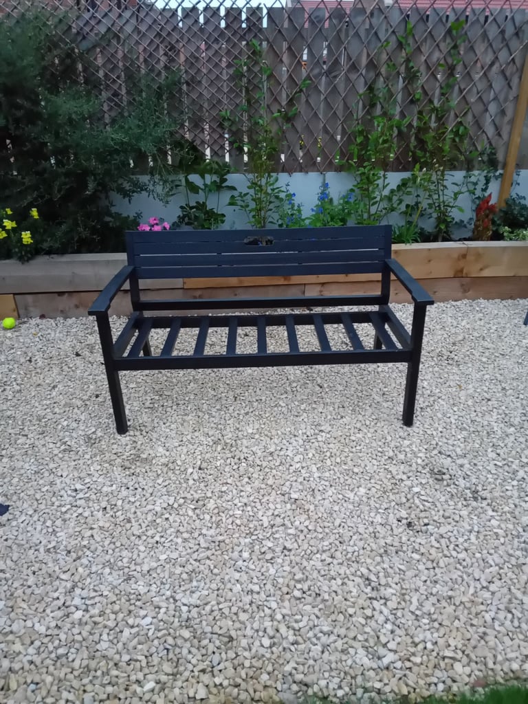 Wooden garden bench
