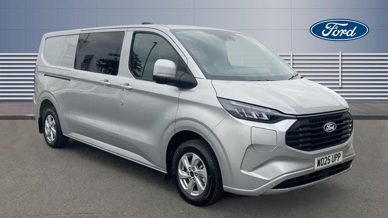 2025 Ford Transit Custom 320 L2 Petrol Fwd 2.5 PHEV 232ps H1 Double Cab Van Limited Auto Crew Bus...