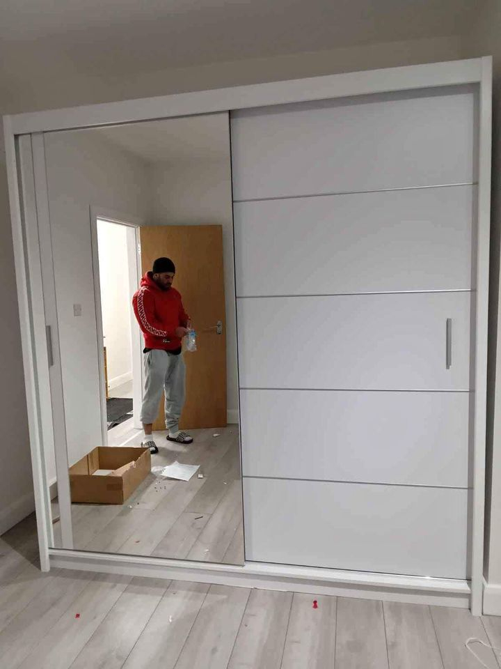 2&3 door wardrobe, sliding mirror doors wardrobes with drawers, shelfs, rails free delivery, COD