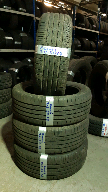 matching set 215 50 18 continental tyres 7mm £160 set fitd n bal £80 pair