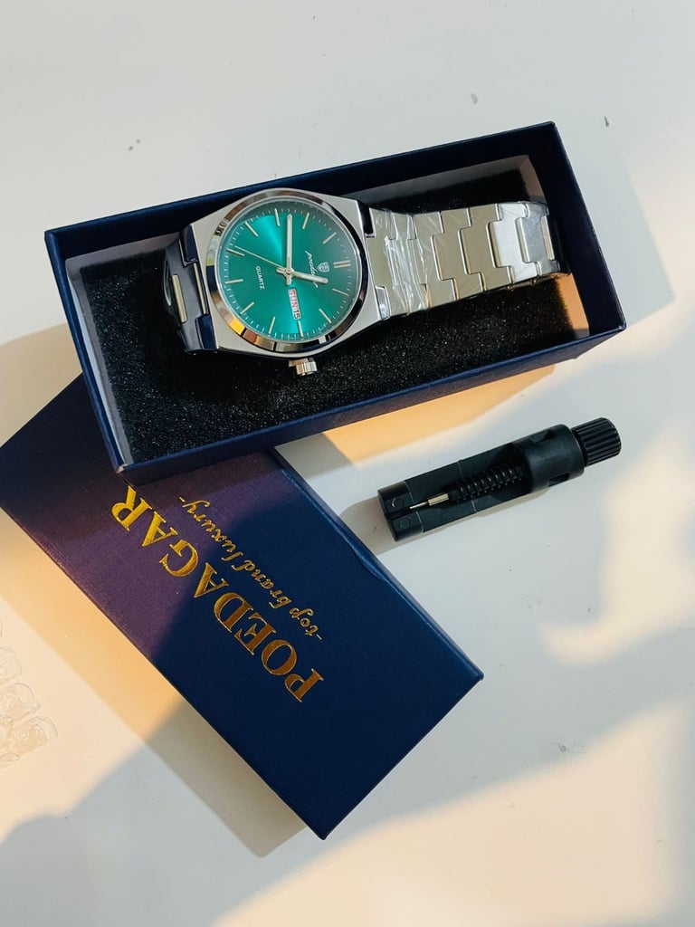image for Poedagar Green Silvery watch