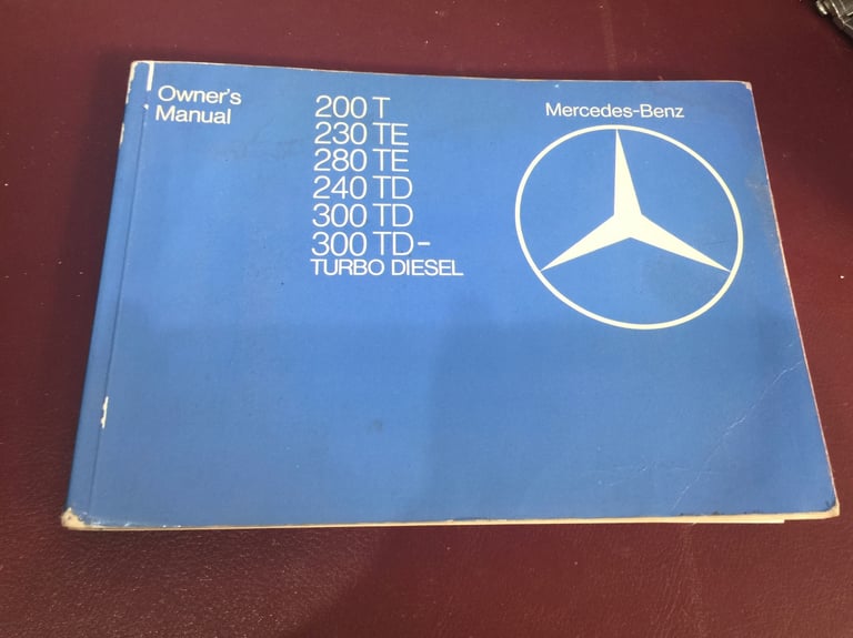 Betriebsanleitung Mercedes 200 T 230 TE 250 T 280 TE 240 TD 300 TD W 123 10/1980