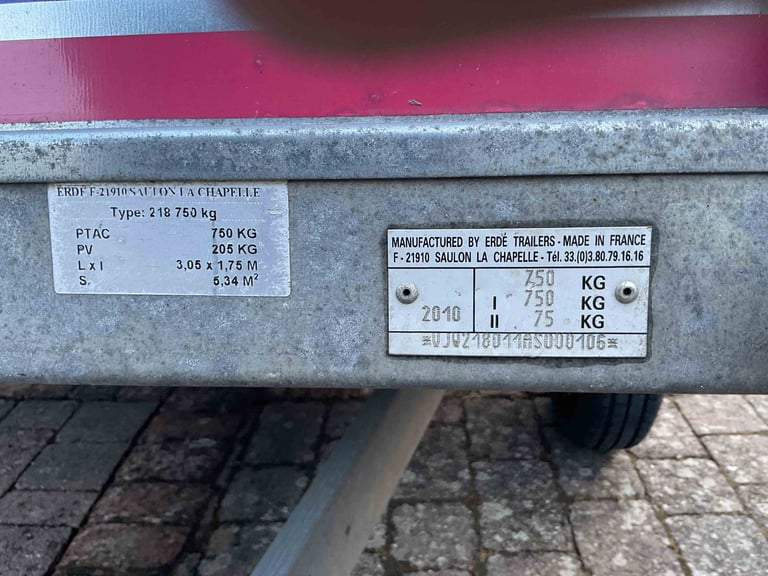 DAXARA 218 - Unbraked Single Axial Trailer - excellent condition
