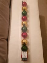 Set Of 10 Christmas Baubles - New 