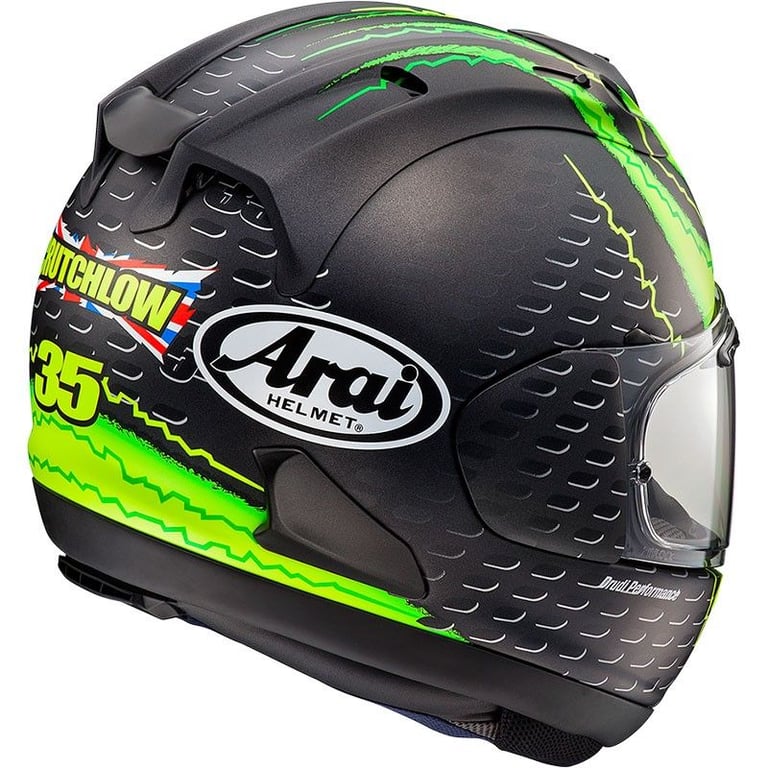 RARE #ARAI RX-7V MOTORCYCLE HELMET - CAL #CRUTCHLOW - MEDIUM - MINT COND - £475