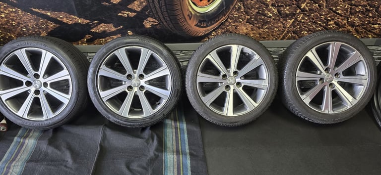 Peugeot Genuine 17 alloy wheels + 4 x tyres 225 45 17 All Season