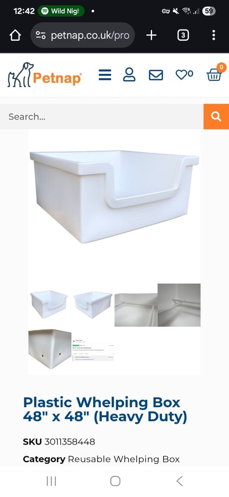 Petnap whelping pen with rails 48&quot; 