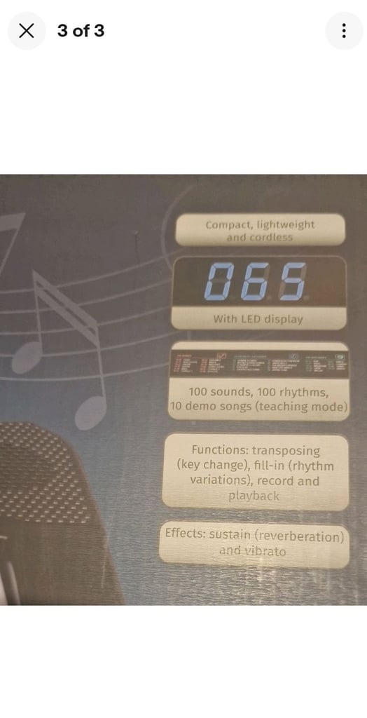 Keyboard Piano 37 Keys, 3 Octaves