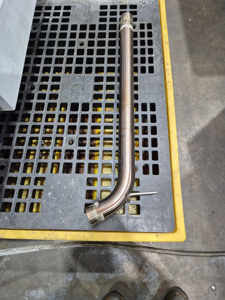 Mk8 vw golf gti clubsport type exhaust with resonater delete pipe 