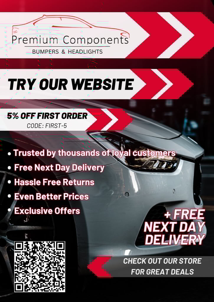 Nissan Qashqai J11 Front Bumper In Red 2017 - 2020 [ah103]