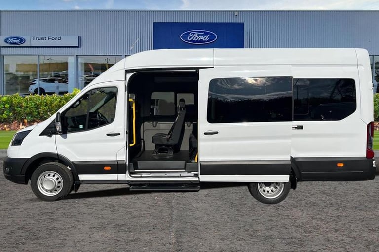 2025 Ford Transit 460 Leader L4 H3 ELWB High Roof 17 Seat Minibus RWD 2.0 EcoBlue 165ps, FRON Min...