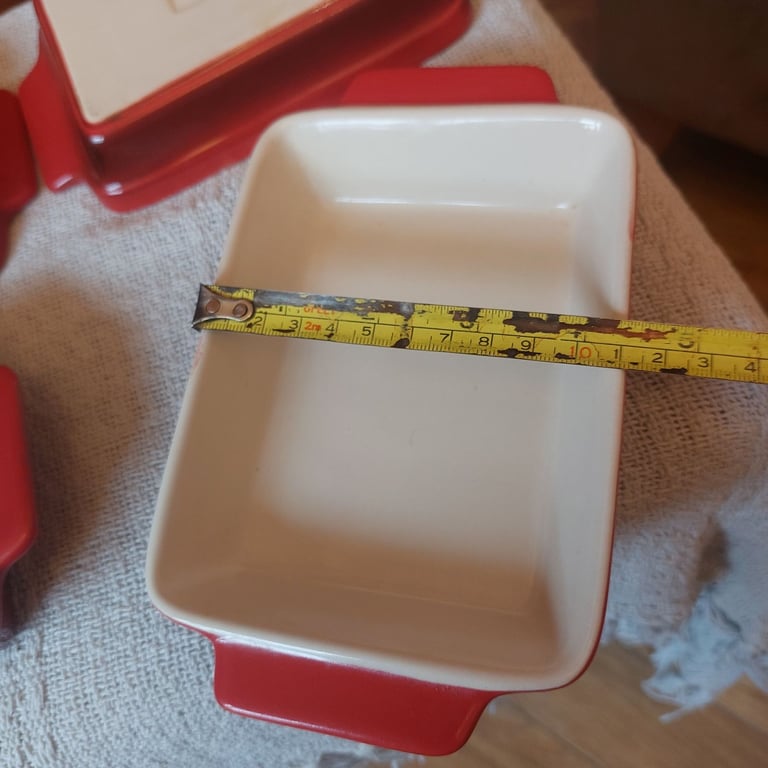 Four Red Swiss Kuhn Rikon Tapas Dishes 