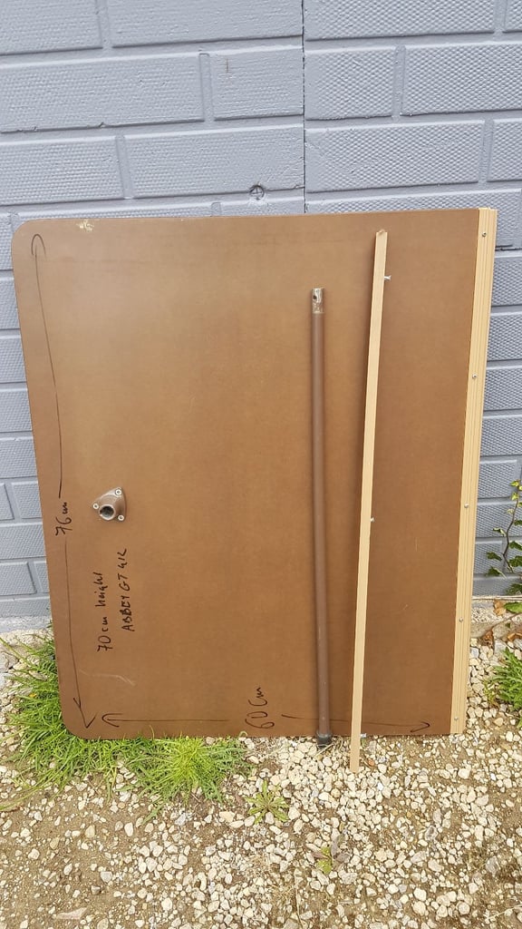 Caravan motorhome camper or boat table - not free standing (attached to the wall)