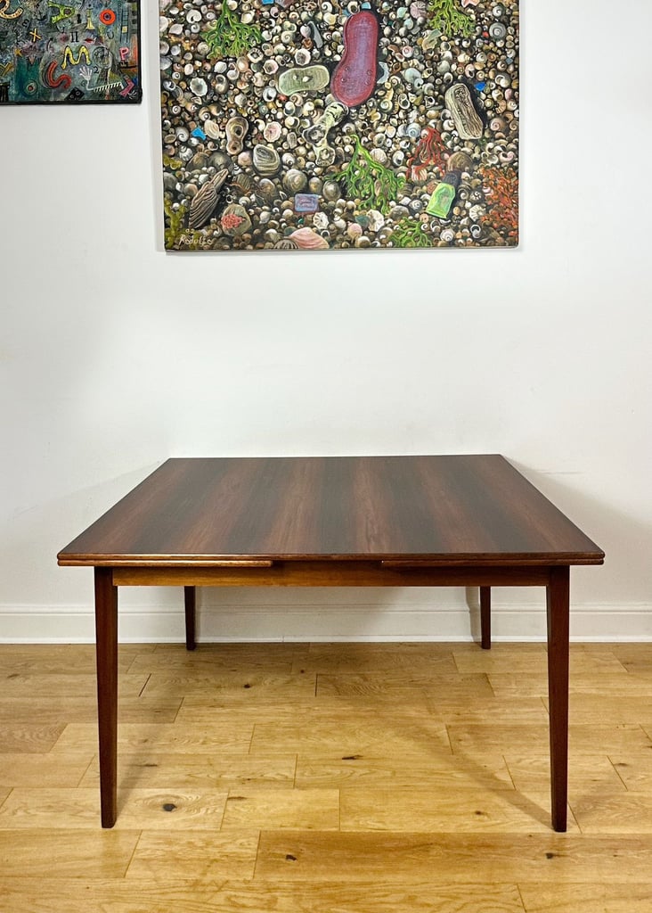 Mid Century Rosewood Extending Dining Table FREE LOCAL DELIVERY